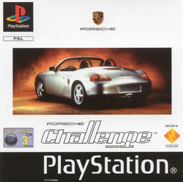 Porsche Challenge box art for Playstation